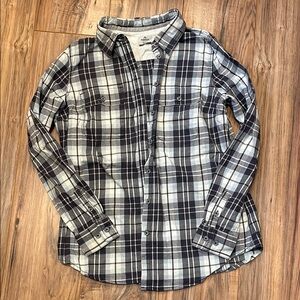 Ridgecut Black and White Casual Button Down Shirt